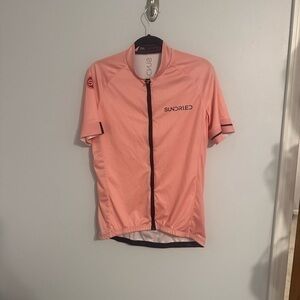 Sundried Pink Zip-Up Cycling Shirt 2XL Mountain Bike Shirt